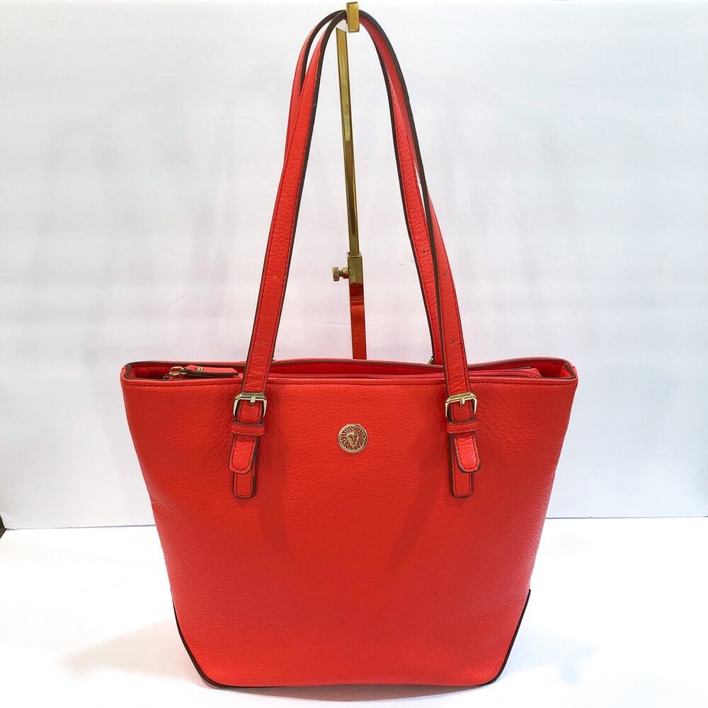 Anne Klein Tangerine Orange Lily Tote Bag - Picture 8 of 8